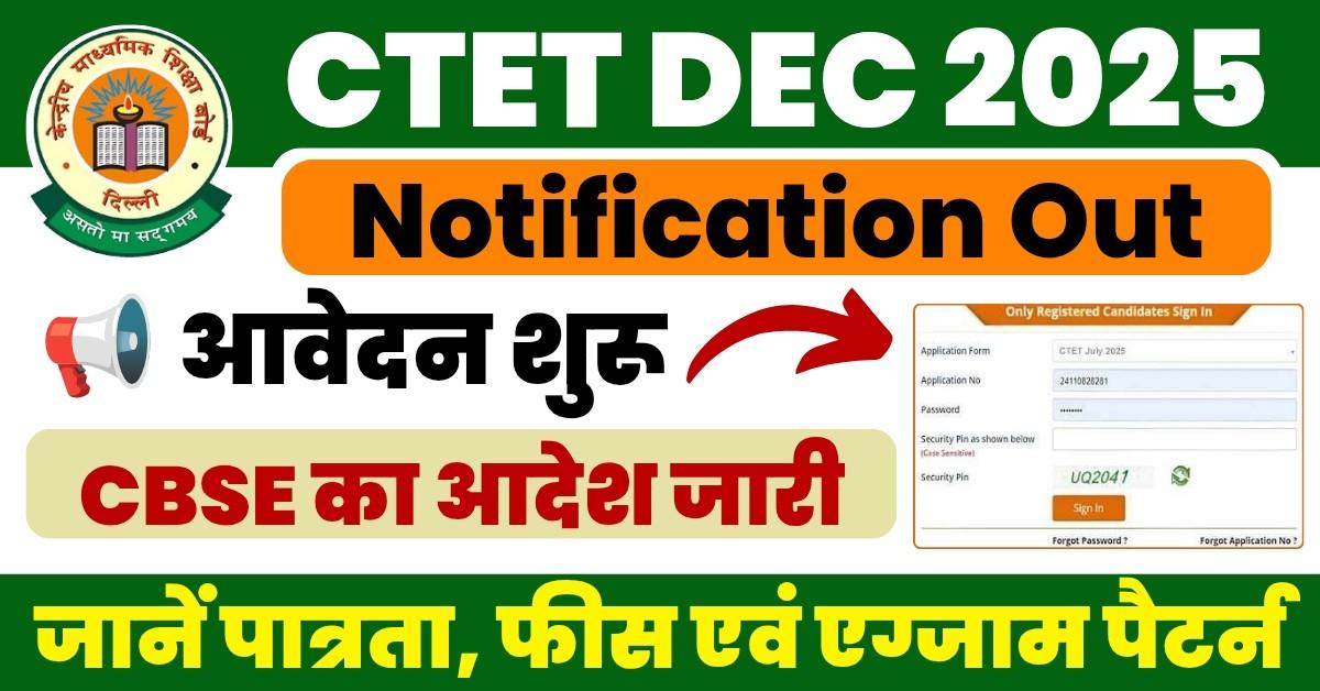CTET 2025 Notification