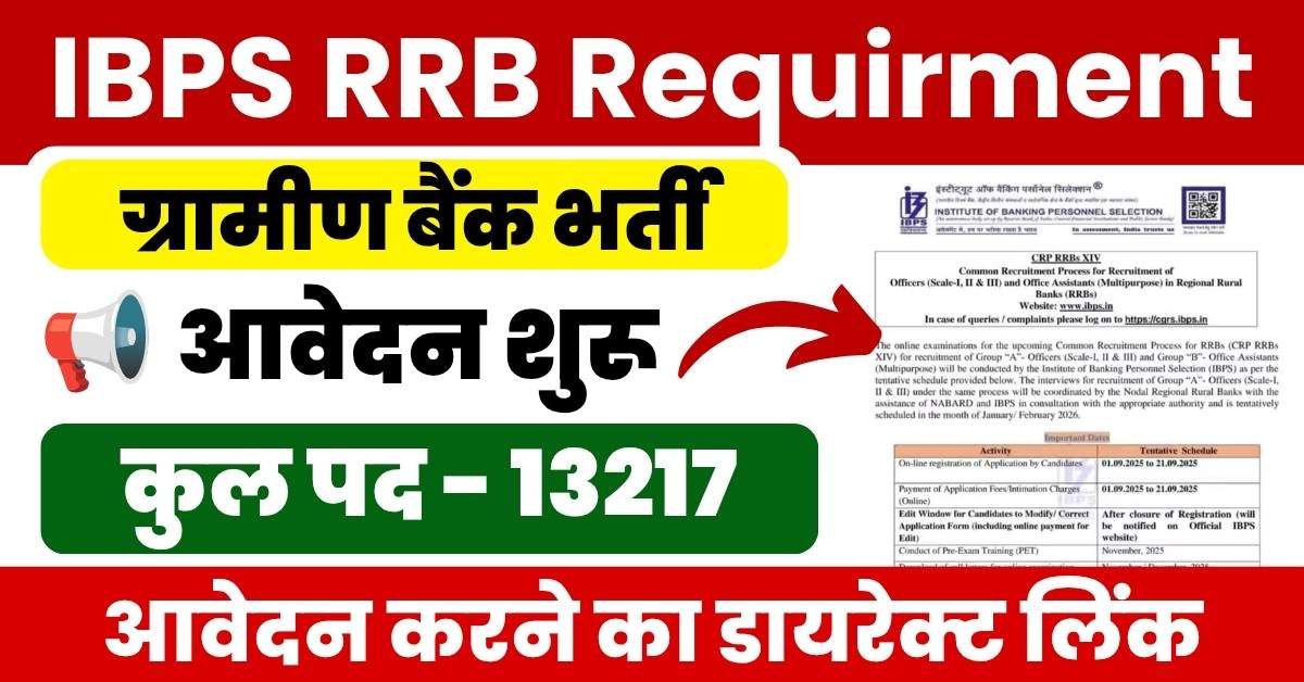 IBPS RRB Requirment 2025