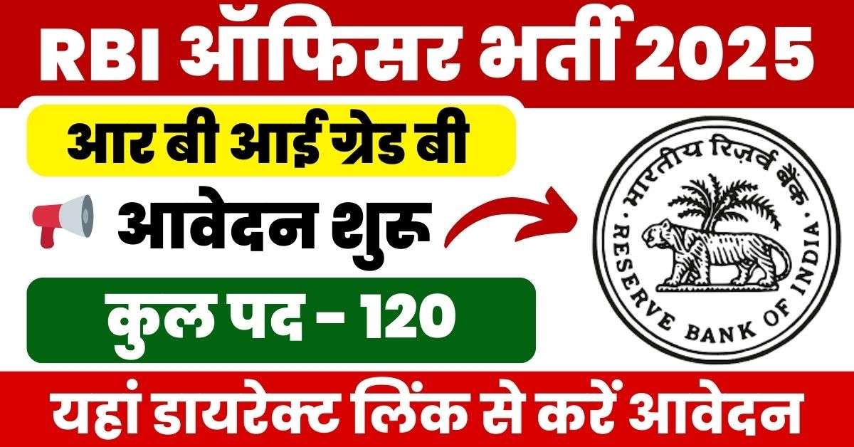 RBI Grade B Officer Recruitment 2025