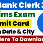 SBI Clerk Admit Card 2025